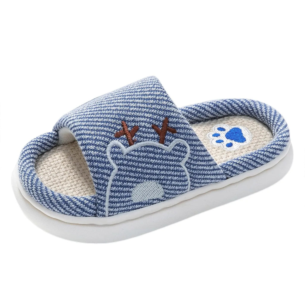 Children's Linen Slippers