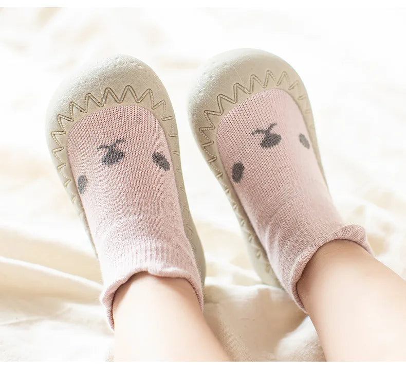 Baby & Toddler Soft Sole First Walker Sock Shoes (0–3 Years)