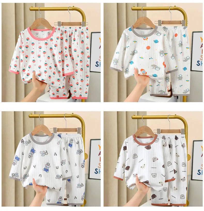 Kids Clothes Three Quarter Sleeve