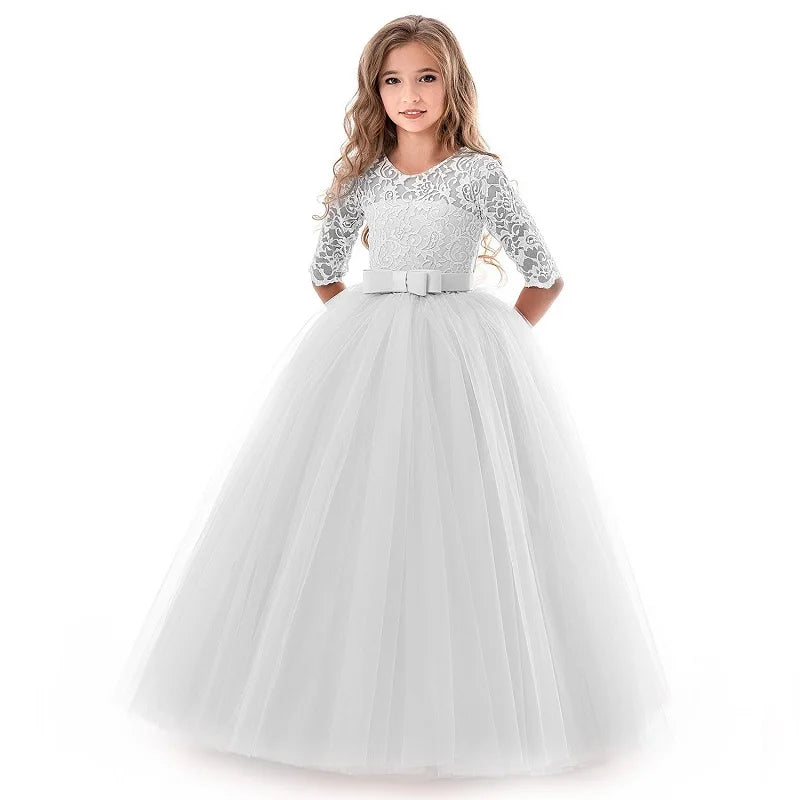 Beauty pageant dress Elegant wedding flower girl dress